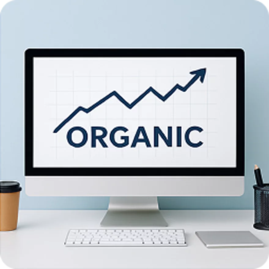100 % organic traffic